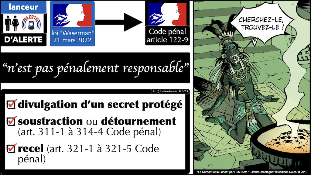 #635 Lanceur d'alerte les délits autorisés © Ledieu-Avocats 2025.071