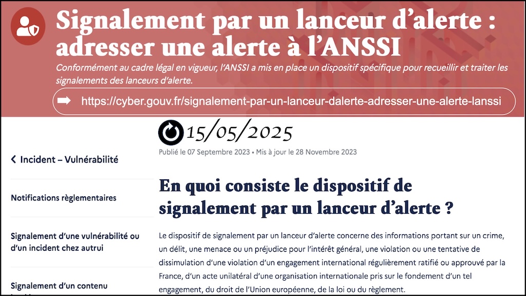 #639 Lanceur d'alerte le signalement externe selon la loi Waserman © Ledieu-Avocats 2025.140