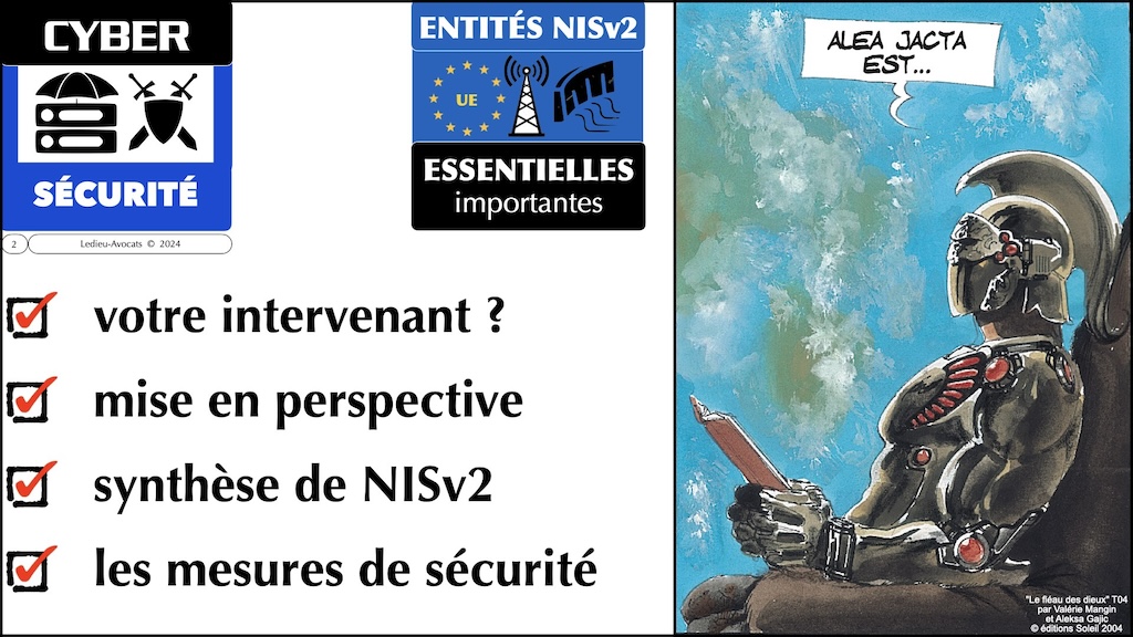 NIS2 enjeux et impacts webinar ARMIS le plan © Ledieu-Avocats 2024