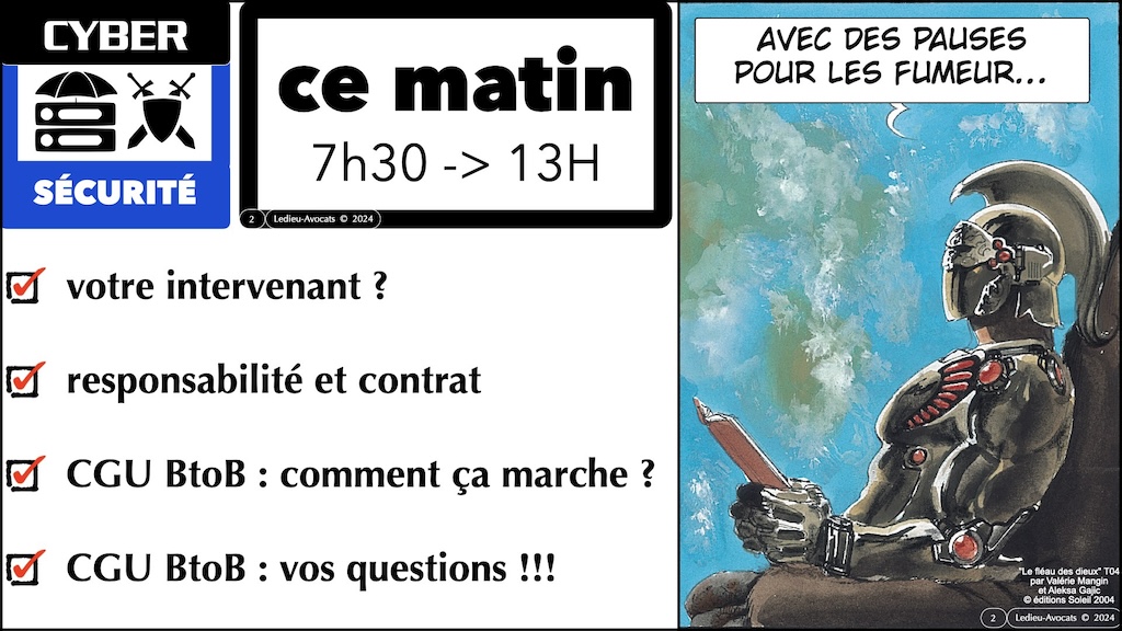contrat de sécurité gérée MSSP pour prestataire SaaS [formation PATROWL] © Ledieu-Avocats 12 septembre 2024