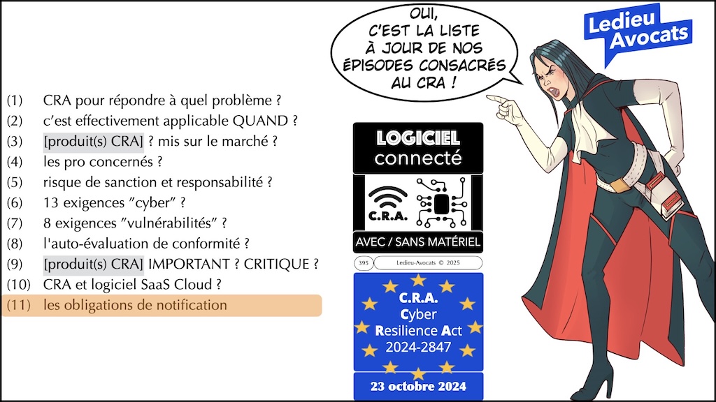 #687 CRA les obligations de notification - vulnérabilité activement exploitée et incident grave à répercussion #11 © Ledieu-Avocats.020