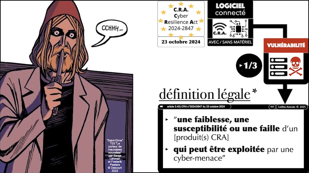 #687 CRA les obligations de notification - vulnérabilité activement exploitée et incident grave à répercussion #11 © Ledieu-Avocats.028