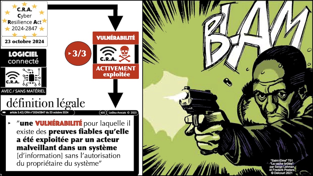 #687 CRA les obligations de notification - vulnérabilité activement exploitée et incident grave à répercussion #11 © Ledieu-Avocats.030