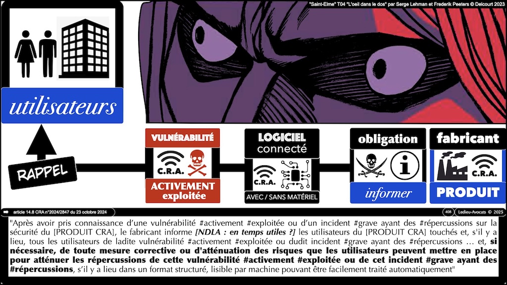 #687 CRA les obligations de notification - vulnérabilité activement exploitée et incident grave à répercussion #11 © Ledieu-Avocats.033