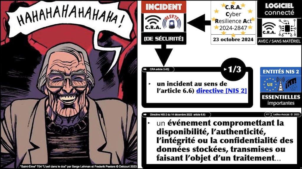 #687 CRA les obligations de notification - vulnérabilité activement exploitée et incident grave à répercussion #11 © Ledieu-Avocats.042