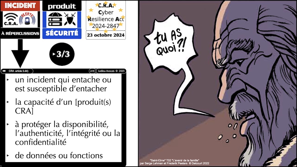 #687 CRA les obligations de notification - vulnérabilité activement exploitée et incident grave à répercussion #11 © Ledieu-Avocats.044
