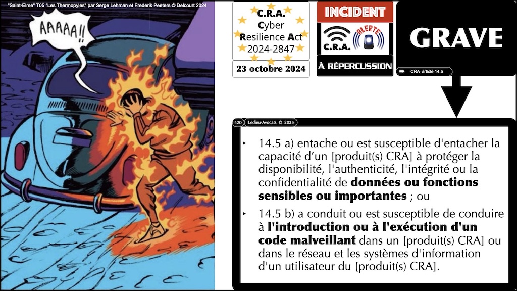 #687 CRA les obligations de notification - vulnérabilité activement exploitée et incident grave à répercussion #11 © Ledieu-Avocats.045