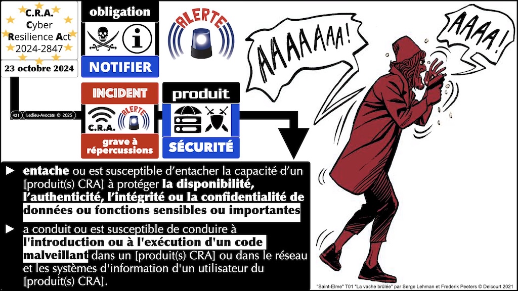 #687 CRA les obligations de notification - vulnérabilité activement exploitée et incident grave à répercussion #11 © Ledieu-Avocats.046