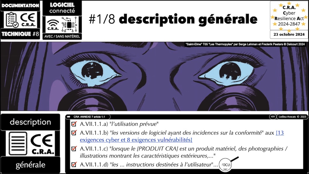 #688 CRA la documentation technique obligatoire Cyber Resilience Act #13 © Ledieu-Avocats.028