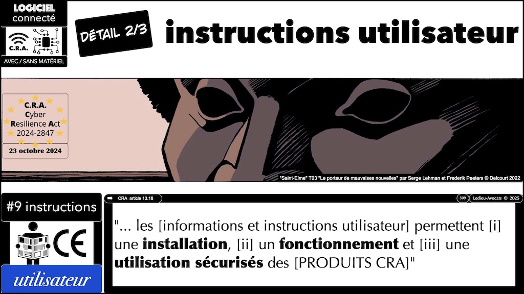 #689 CRA informations et instructions utilisateur Cyber Resilience #14 © Ledieu-Avocats 2025.022