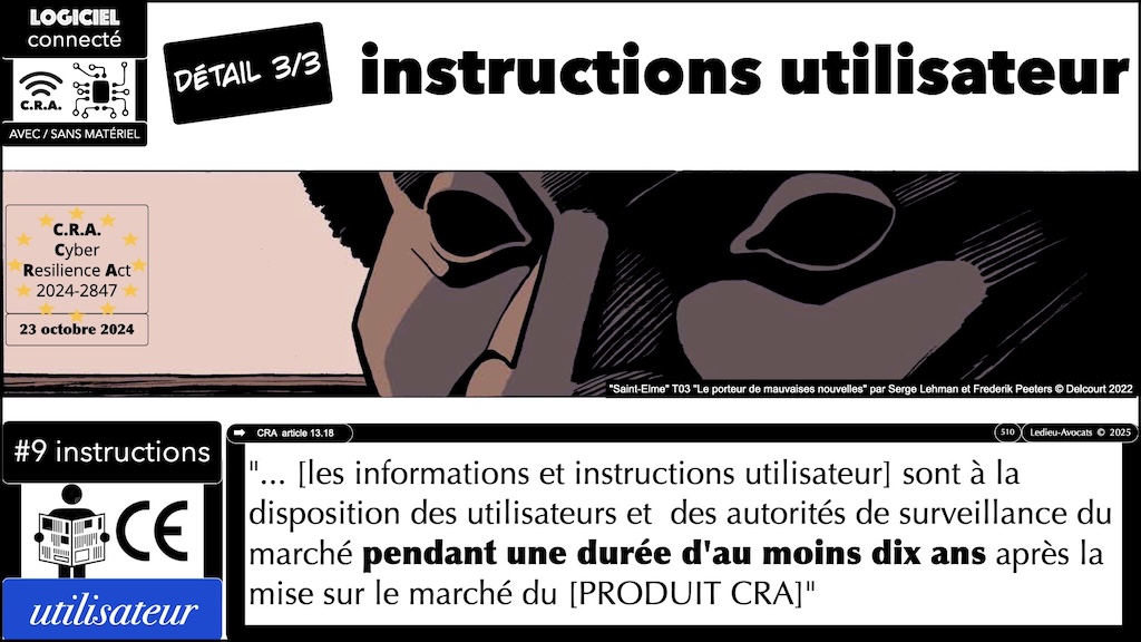 #689 CRA informations et instructions utilisateur Cyber Resilience #14 © Ledieu-Avocats 2025.023