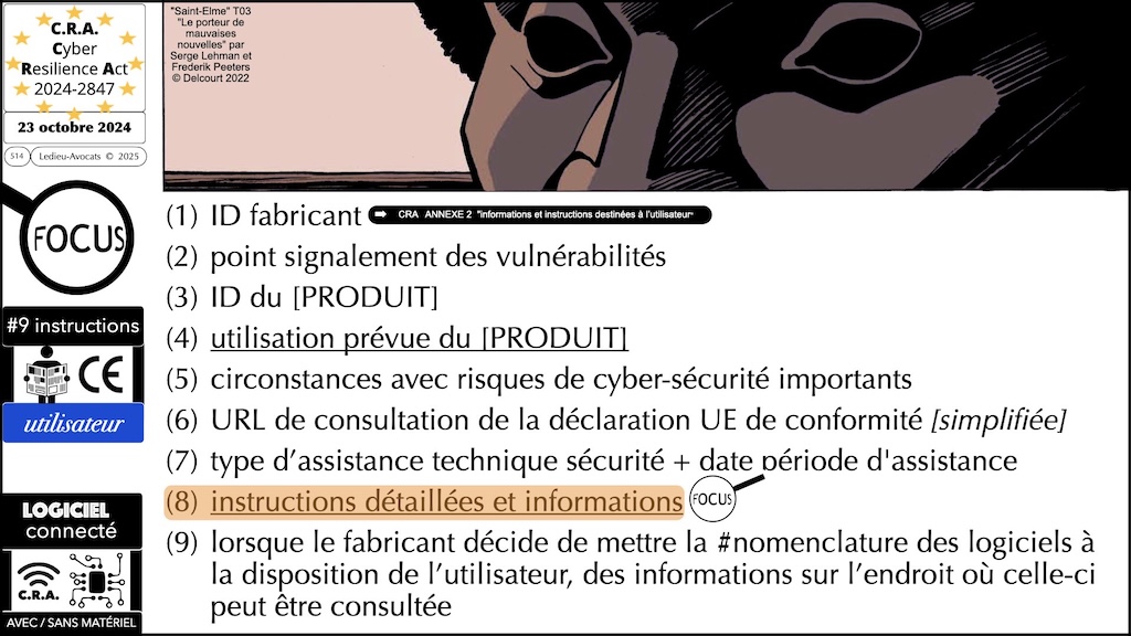 #689 CRA informations et instructions utilisateur Cyber Resilience #14 © Ledieu-Avocats 2025.027