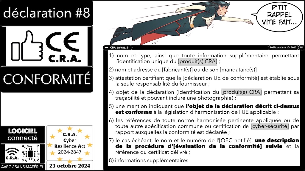 #689 CRA informations et instructions utilisateur Cyber Resilience #14 © Ledieu-Avocats 2025.032