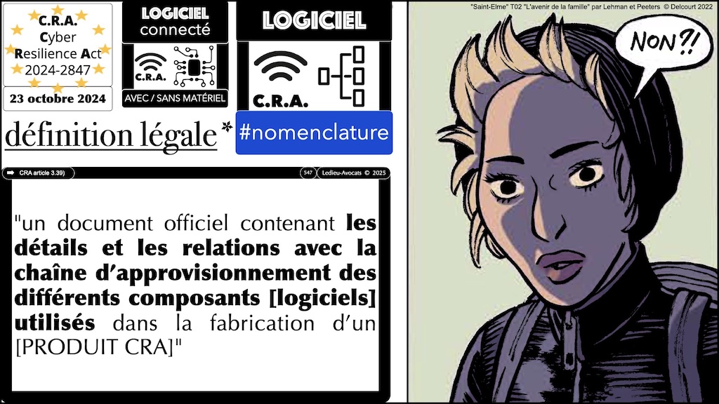 #690 CRA la nomenclature des logiciels Cyber Resilience Act #15 © Ledieu-Avocats.021
