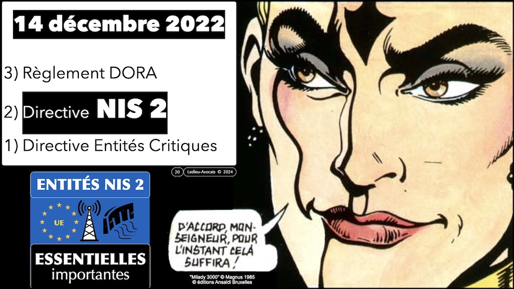 #588 NIS2 entités et réseaux critiques Règlement d'EXécution 2024-2690 du 17 octobre 2024 NUMEUM © Ledieu-Avocats.020