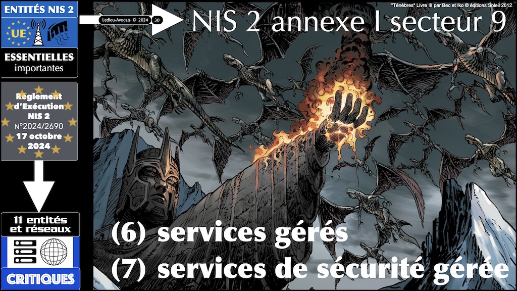 #588 NIS2 entités et réseaux critiques Règlement d'EXécution 2024-2690 du 17 octobre 2024 NUMEUM © Ledieu-Avocats.030