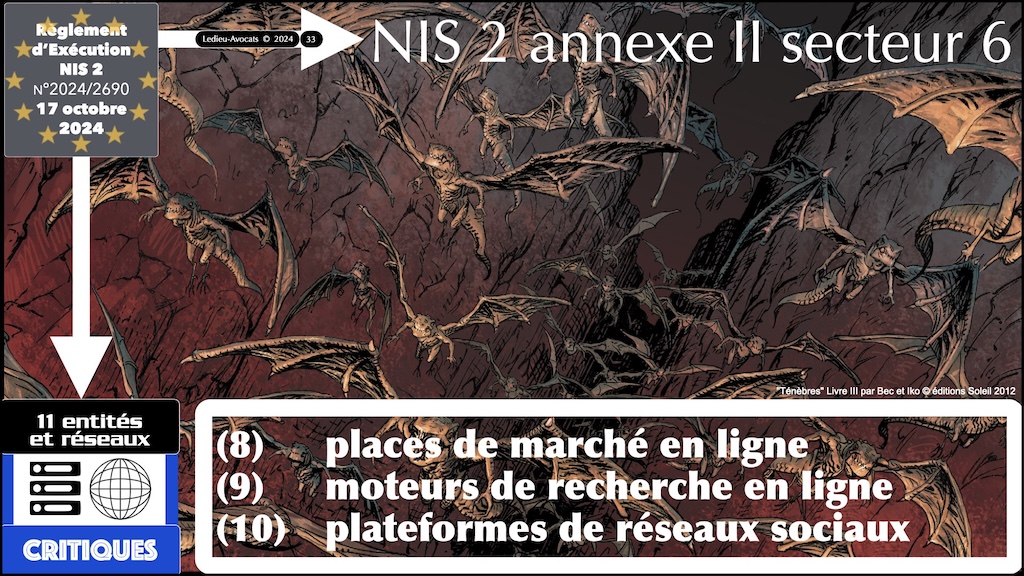 #588 NIS2 entités et réseaux critiques Règlement d'EXécution 2024-2690 du 17 octobre 2024 NUMEUM © Ledieu-Avocats.033