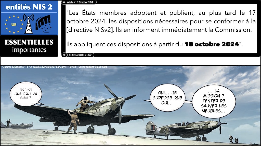 #588 NIS2 entités et réseaux critiques Règlement d'EXécution 2024-2690 du 17 octobre 2024 NUMEUM © Ledieu-Avocats.040