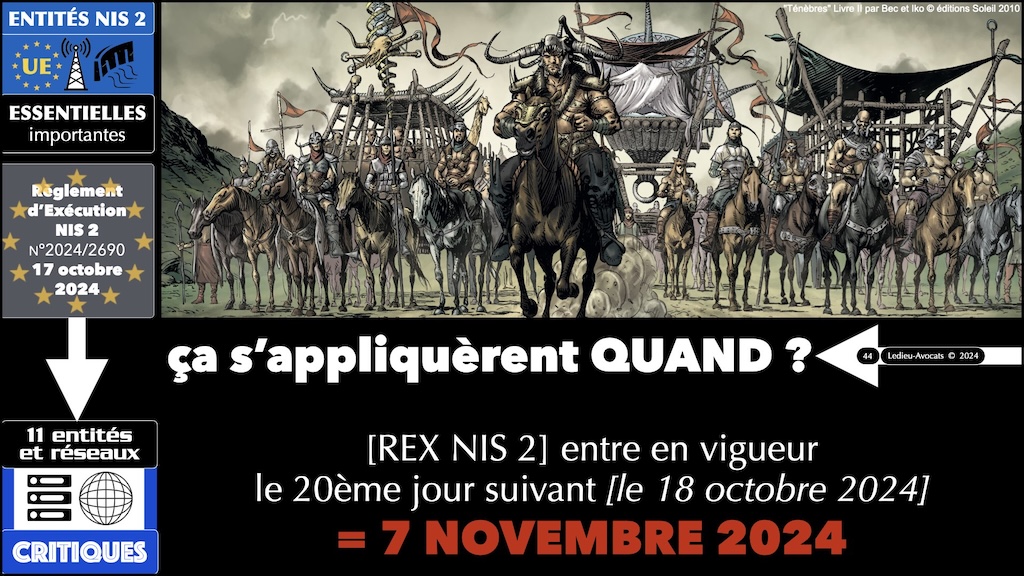 #588 NIS2 entités et réseaux critiques Règlement d'EXécution 2024-2690 du 17 octobre 2024 NUMEUM © Ledieu-Avocats.044