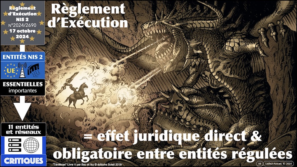 #588 NIS2 entités et réseaux critiques Règlement d'EXécution 2024-2690 du 17 octobre 2024 NUMEUM © Ledieu-Avocats.049