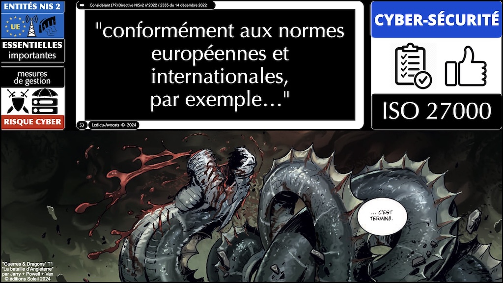 #588 NIS2 entités et réseaux critiques Règlement d'EXécution 2024-2690 du 17 octobre 2024 NUMEUM © Ledieu-Avocats.053