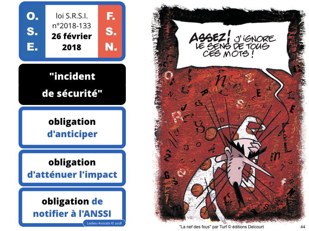 SRSI #1 securite des systemes dinformation-Operateurs de Service Essentiel 26 fevrier 2018-Directive NIS [© Ledieu-avocats] cyber-securite blockchain algorithme machine learning logiciel SaaS .044