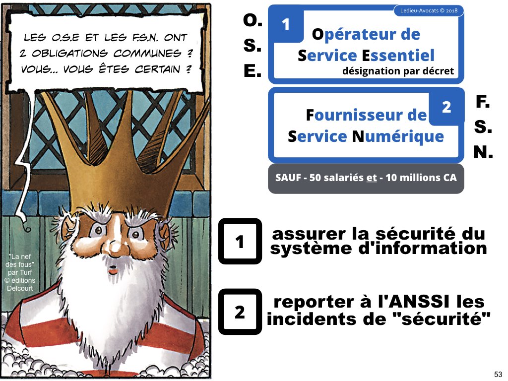 SRSI #1 securite des systemes dinformation-Operateurs de Service Essentiel 26 fevrier 2018-Directive NIS [© Ledieu-avocats] cyber-securite blockchain algorithme machine learning logiciel SaaS .053