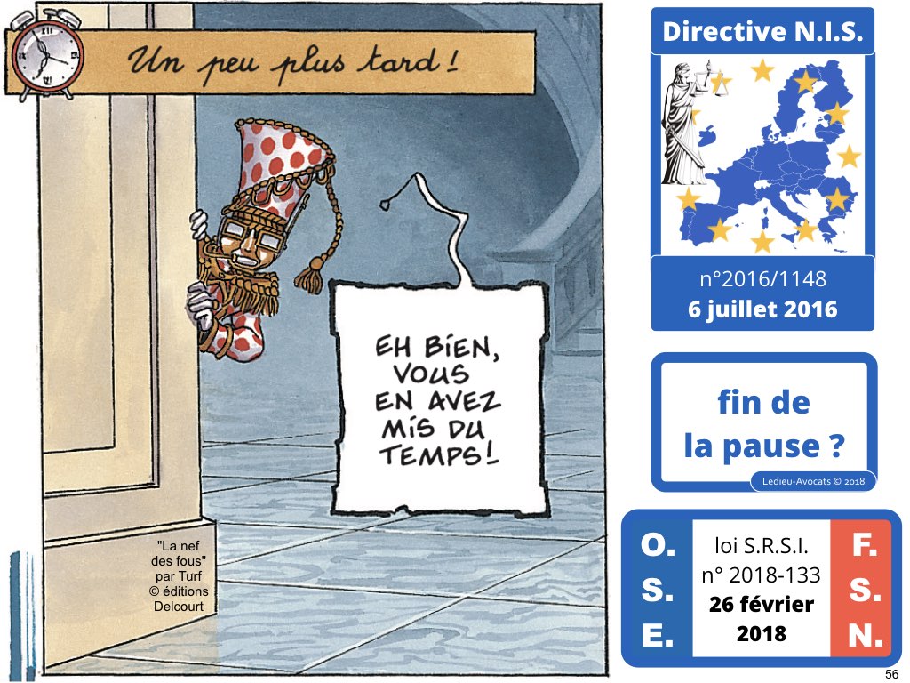 SRSI #1 securite des systemes dinformation-Operateurs de Service Essentiel 26 fevrier 2018-Directive NIS [© Ledieu-avocats] cyber-securite blockchain algorithme machine learning logiciel SaaS .056