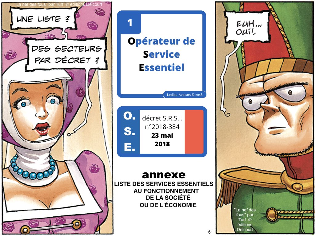 SRSI #1 securite des systemes dinformation-Operateurs de Service Essentiel 26 fevrier 2018-Directive NIS [© Ledieu-avocats] cyber-securite blockchain algorithme machine learning logiciel SaaS .061