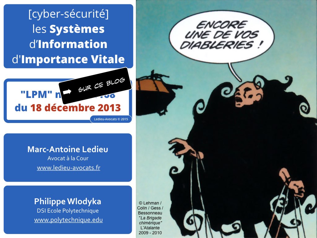 SRSI #1 securite des systemes dinformation-Operateurs de Service Essentiel 26 fevrier 2018-Directive NIS [© Ledieu-avocats] cyber-securite blockchain algorithme machine learning logiciel SaaS .068