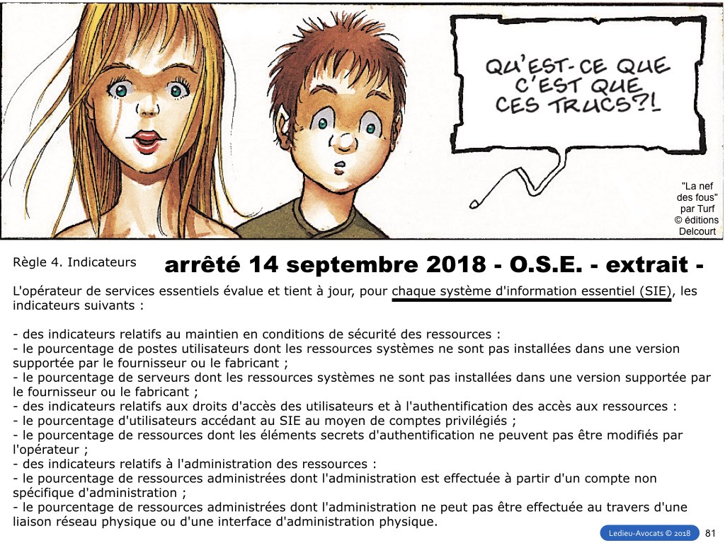 SRSI #1 securite des systemes dinformation-Operateurs de Service Essentiel 26 fevrier 2018-Directive NIS [© Ledieu-avocats] cyber-securite blockchain algorithme machine learning logiciel SaaS .081