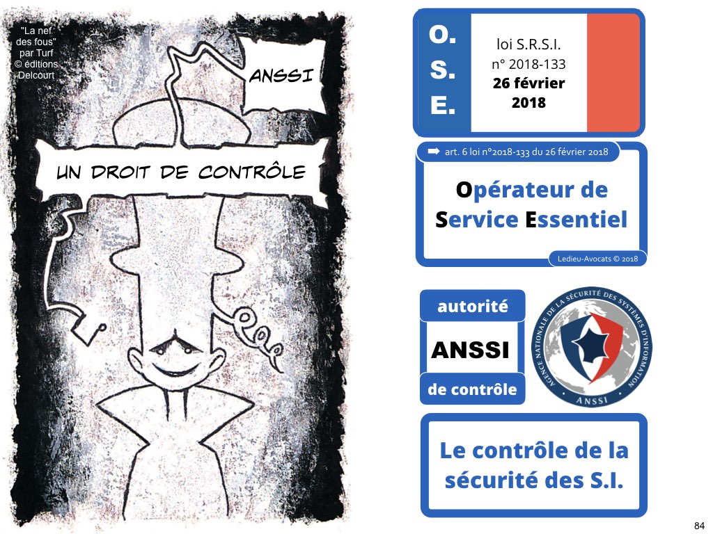 SRSI #1 securite des systemes dinformation-Operateurs de Service Essentiel 26 fevrier 2018-Directive NIS [© Ledieu-avocats] cyber-securite blockchain algorithme machine learning logiciel SaaS .084