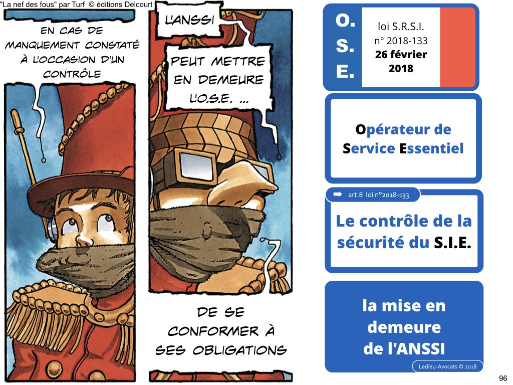 SRSI #1 securite des systemes dinformation-Operateurs de Service Essentiel 26 fevrier 2018-Directive NIS [© Ledieu-avocats] cyber-securite blockchain algorithme machine learning logiciel SaaS .096