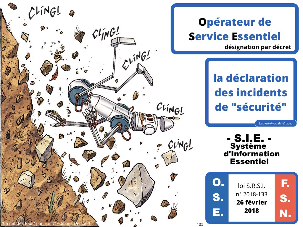 SRSI #1 securite des systemes dinformation-Operateurs de Service Essentiel 26 fevrier 2018-Directive NIS [© Ledieu-avocats] cyber-securite blockchain algorithme machine learning logiciel SaaS .103