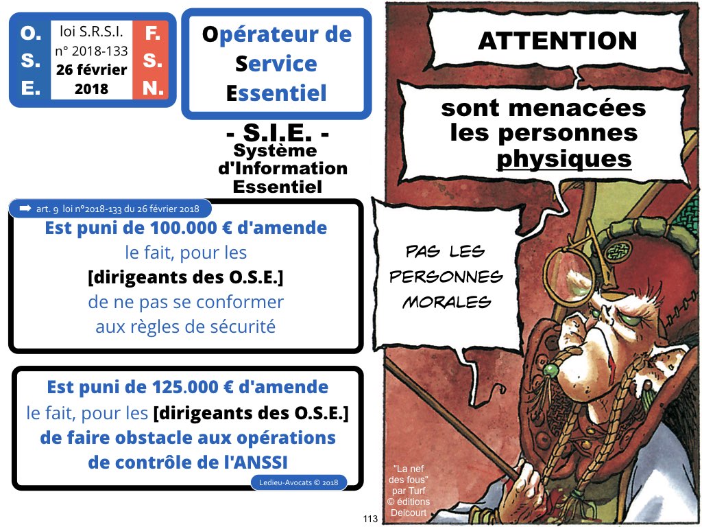 SRSI #1 securite des systemes dinformation-Operateurs de Service Essentiel 26 fevrier 2018-Directive NIS [© Ledieu-avocats] cyber-securite blockchain algorithme machine learning logiciel SaaS .113