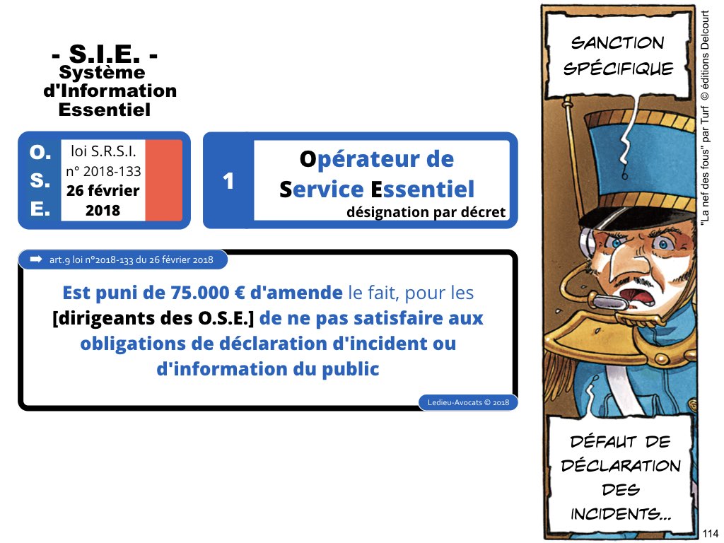 SRSI #1 securite des systemes dinformation-Operateurs de Service Essentiel 26 fevrier 2018-Directive NIS [© Ledieu-avocats] cyber-securite blockchain algorithme machine learning logiciel SaaS .114