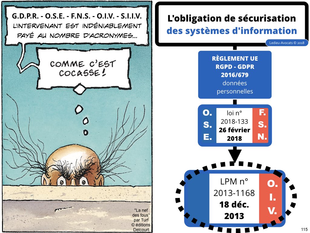 SRSI #1 securite des systemes dinformation-Operateurs de Service Essentiel 26 fevrier 2018-Directive NIS [© Ledieu-avocats] cyber-securite blockchain algorithme machine learning logiciel SaaS .115