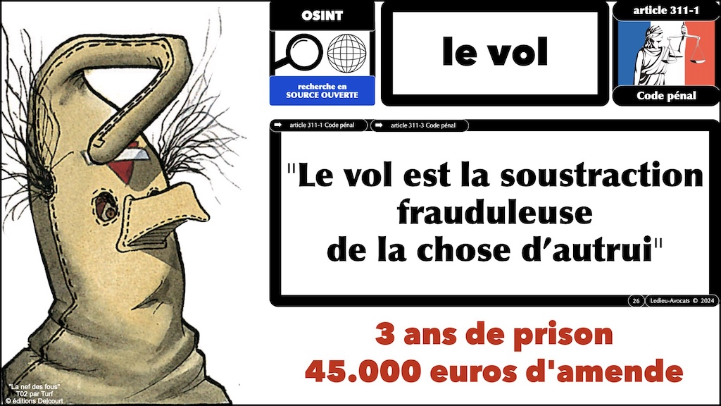 #599 droit de l'OSINT avec FOCUS droit de la preuve judiciaire DU Criminologie Université de Bordeaux 11 décembre 2024 © Ledieu-Avocats.026