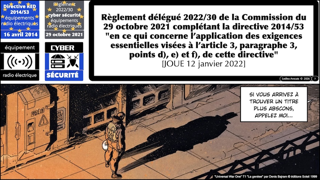 #724 Directive RED et Règlement cybersécurité 2022:30 équipements radioélectriques épisode #04 © Ledieu-Avocats 27-12-2025.003