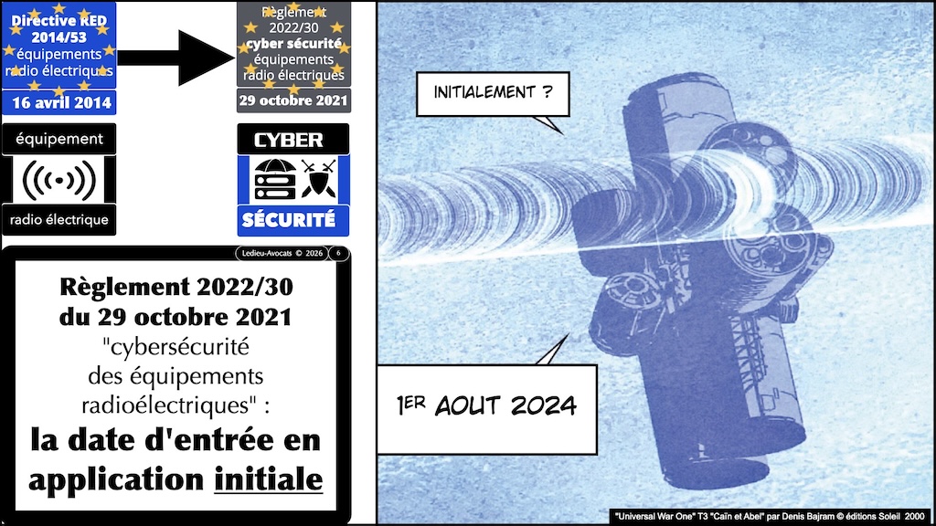 #724 Directive RED et Règlement cybersécurité 2022:30 équipements radioélectriques épisode #04 © Ledieu-Avocats 27-12-2025.006