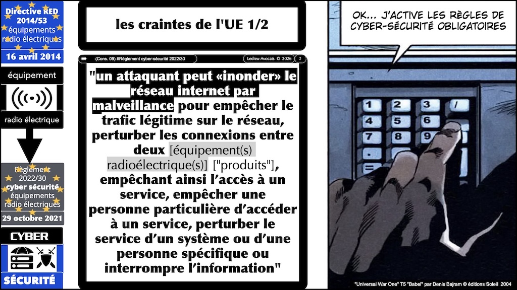 #726 Directive RED les exigences cybersécurité des équipements radioélectriques épisode #06 © Ledieu-Avocats 27-12-2025.002