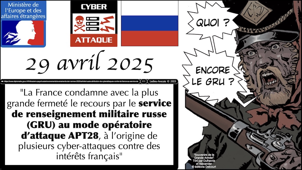 #714 cyberattaque COMPRENDRE le phénomène conférence IEGA 15 janvier 2026 © Ledieu-Avocats 2026.111