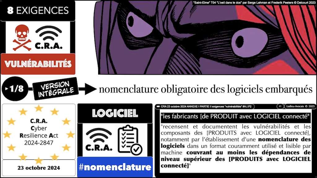 #612 CRA 8 mesures vulnérabilités obligatoires pour [PRODUITS avec LOGICIEL connecté] Cyber Resilience Act #07 [18 février 2025] © Ledieu-Avocats.041