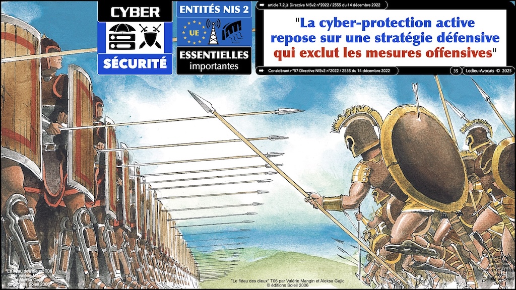 #621 cyber-offensive cyber-défensive ? Qu'est-ce qui est légal en France ? CLUSIF 28 mars 2025 © Ledieu-Avocats.035