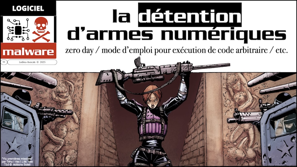 #621 cyber-offensive cyber-défensive ? Qu'est-ce qui est légal en France ? CLUSIF 28 mars 2025 © Ledieu-Avocats.099