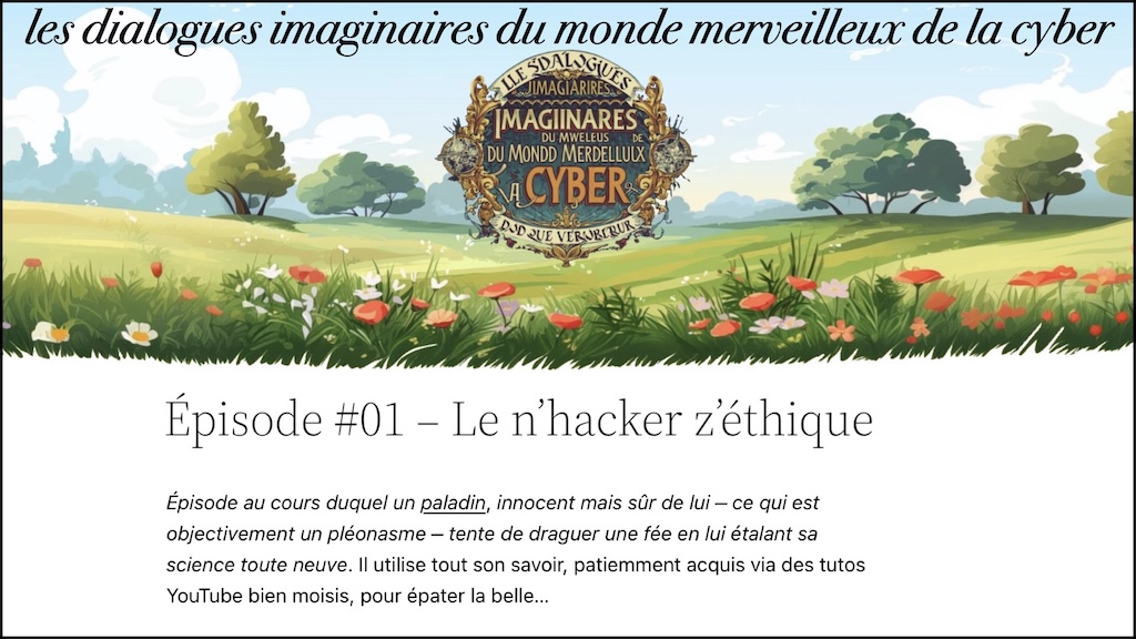 les dialogues imaginaires du monde merveilleux de la cyber