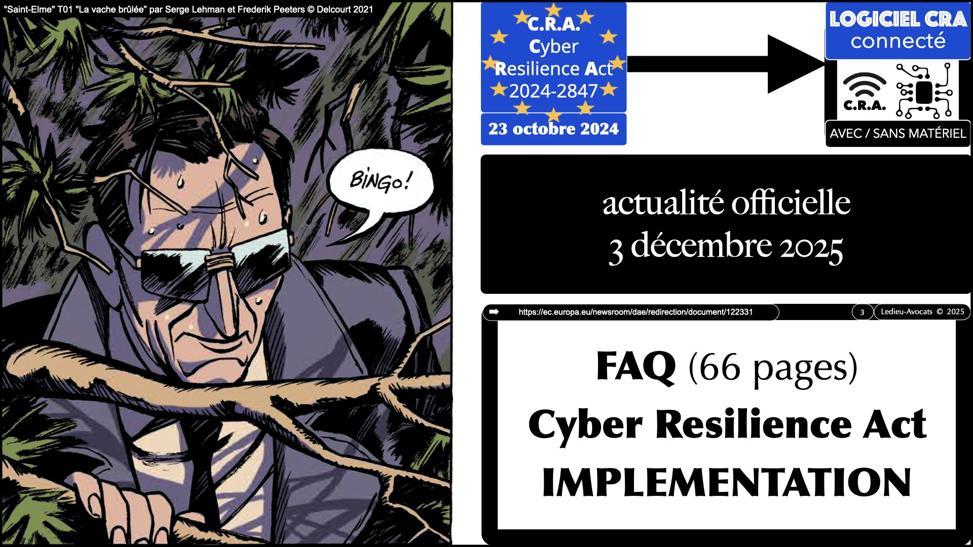 CRA actualité décembre 2025 FAQ 3 décembre 2025 © Ledieu-Avocats 2025.002