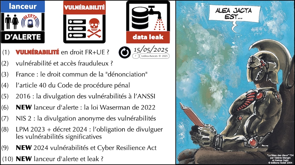 vulnérabilité leak et lanceur d'alerte - quelles règles légales en France en mai 2025 © Ledieu-Avocats