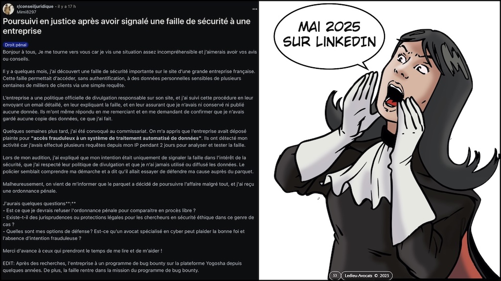 #629 vulnérabilité leak et lanceur d'alerte - quelles règles légales en France en mai 2025 © Ledieu-Avocats.053