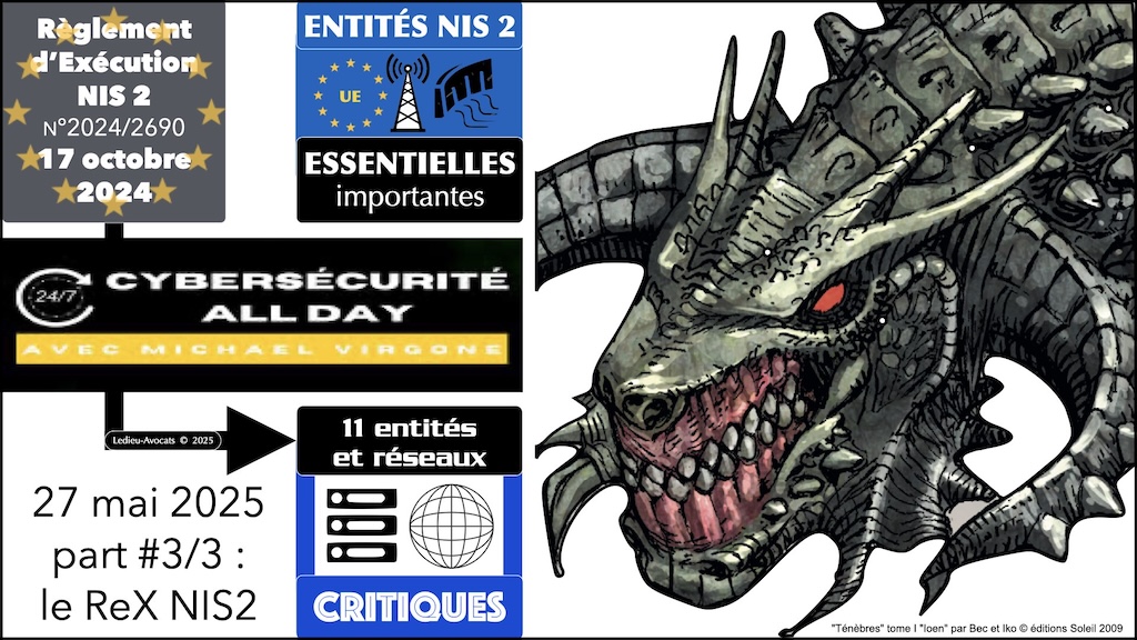 Règlement d'exécution NIS2 PODCAST Cybersecurity all day part #3:3 [27 mai 2025] © Ledieu-Avocats 2025.001